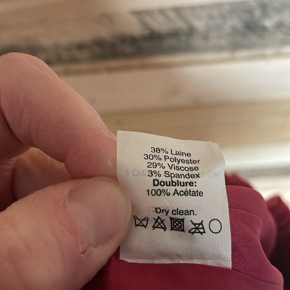 J. Crew size 4 Red Wool Elastic Waist Band with Pockets Mini Skirt - Picture 8 of 8